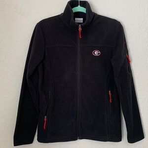 Columbia Black Full Zip Embroidered Jacket. Size S